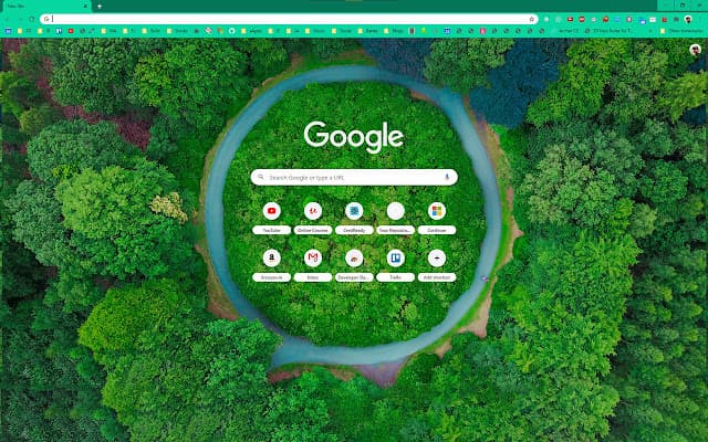 Green Peaceful Ambience Theme - Screenshots